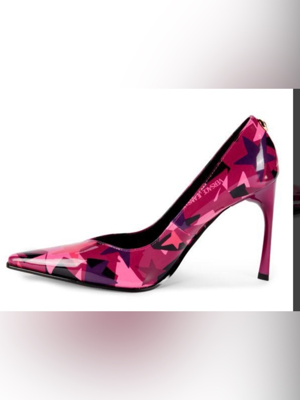 Versace Jeans Couture Patent Pumps EU 35 Stiletto Heels NIB - Picture 4 of 6